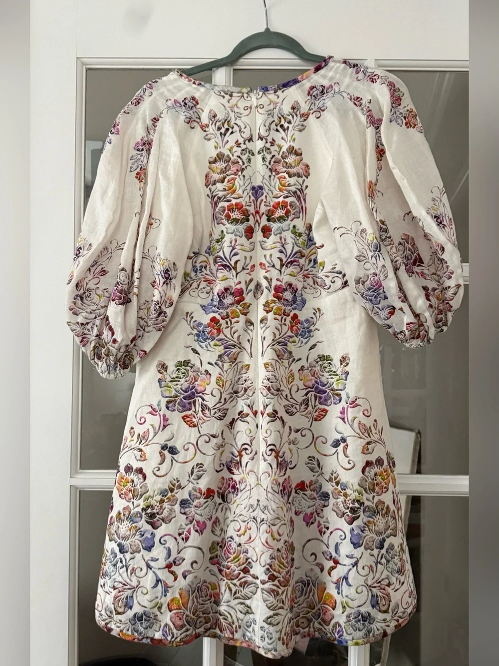 Zimmerman Prima Day Puff-Sleeve Mini Dress - Picture 4 of 7